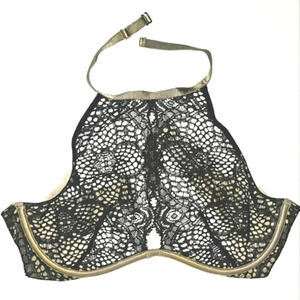 VICTORIA Secret Very Sexy Underwire Lace High Neck Bra